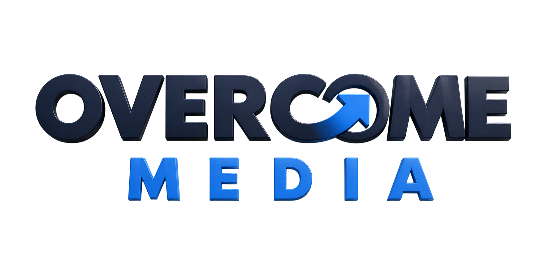 Overcome Media 3D Branding Element